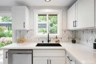 Kitchen sink with Window
