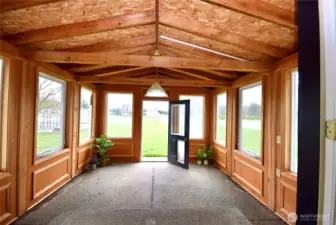 sunroom off living room
