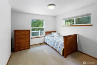 Bedroom #3.  A large 4th bedroom is in the lower level currently used as an office.