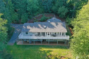 Aerial view of grounds.