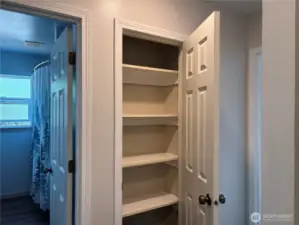 hallway linen closet
