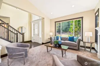 Spacious living room