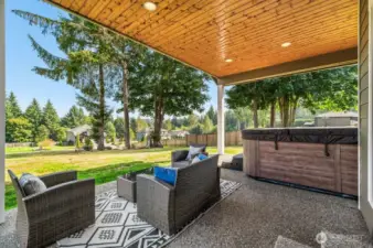 Huge hot tub stays