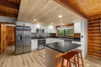 Updated Kitchen with island.