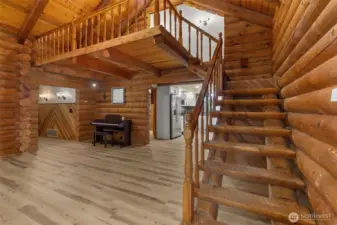 Stairs to Loft and 2 additional bedrooms and bath.