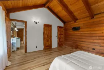 Bedroom 1 with entry to bathroom