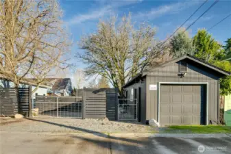 The one-car garage and gated parking add flexibility. Thinking about growing your portfolio? A detached ADU could be part of your future plans.