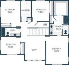 Photographs are for illustrative purposes only. Features, finishes, interior/exterior colors, landscaping and floorplan shown may vary from actual homes built
