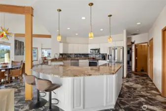 Open floor plan with amazing kitchen