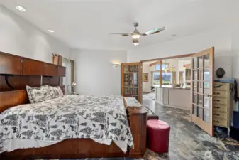 Primary with ensuite and walk in closet