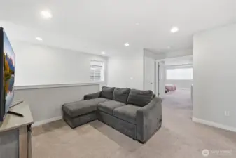 Upstairs landing /Flex space - use for family room, gaming area, play space or think of the possibilities!