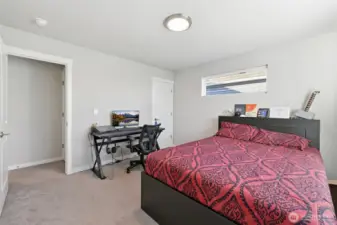 Secondary Bedroom with walk in closet