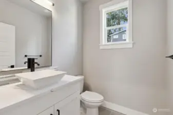 1/2 bath on main floor