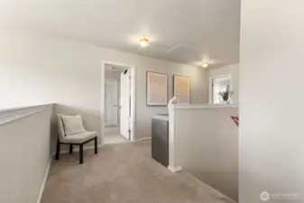 Upstairs landing near laundry room.