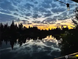 Sunrise from the deck.