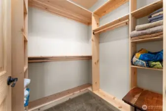 Primary closet