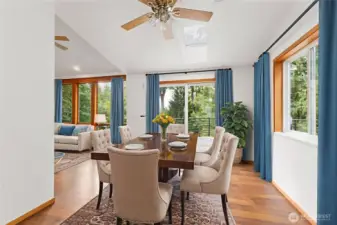Dining area - virtually staged