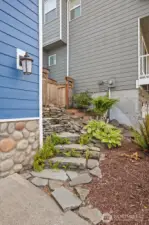 Beautiful landscaping and hardscaping throughout the property.