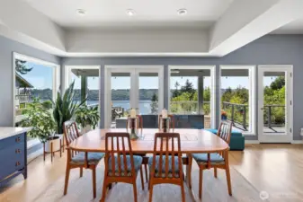Every meal is enhanced by the view.