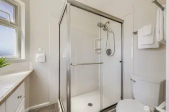 Primary bathroom.