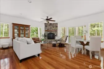 Front entry leads to huge open living space! High ceilings and large windows really create a wow factor!