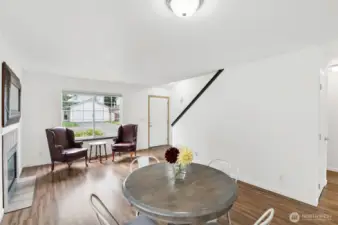 Generous formal living and dining space.