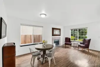 Large windows offer tons of natural light.