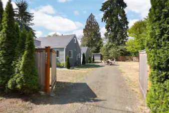 Gated entry off Puget with plenty of driveway parking