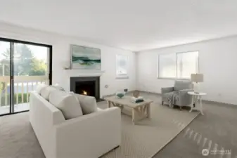Virtual Staging. Full of possibilities, here is one way to imagine the space.