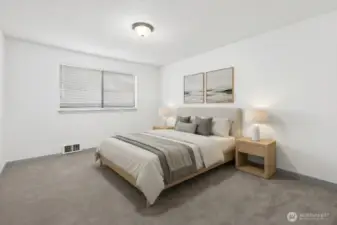 Virtual Staging. A way to imagine the space, drift into comfortable vibe of waterfront living.