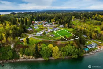 Aerial of Longbranch Shores community