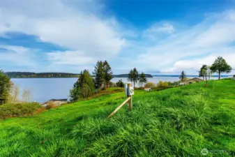 Power at property - North West corner of lot looking South East