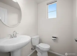 Convenient main-floor powder bath
