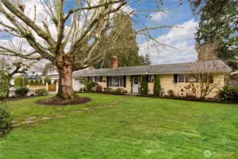 Welcoming front entrance to this centrally located home in Auburn, with easy access to shopping, dining, and parks.