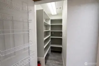 Wak in panty just off the kitchen