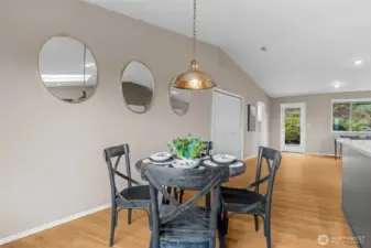 Access to back patio for easy entertaining