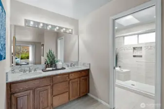 Upgraded bathroom vanity