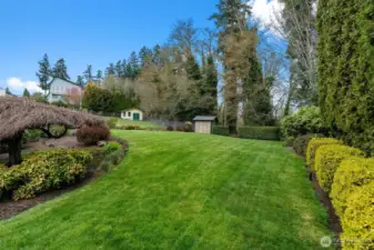 Path up to the large upper yard