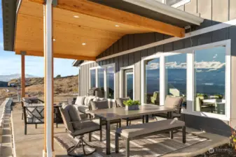 Soak in the views from the large patio