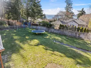 Fruit Trees and plenty of garden space.