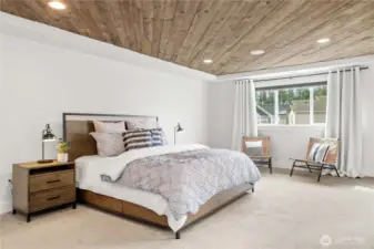 Primary Retreat with Tray Accent Ceiling & Surround Sound