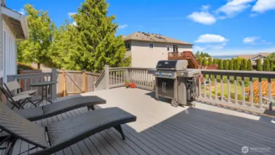 Relax on the back deck