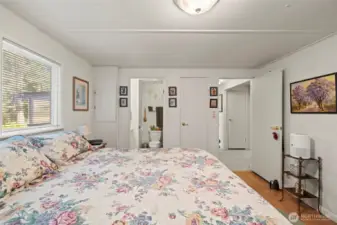 Primary bedroom with full bathroom