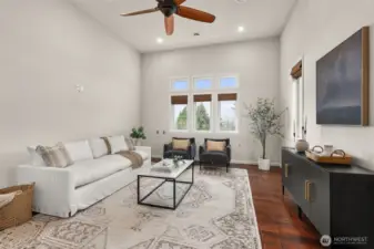 Main living with Open concept and Vaulted Ceilings.