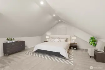 Digitally Staged 3rd Bedroom/Loft