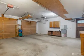 Large double car garage