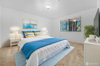 Upstairs bedroom #1 - Virtually staged