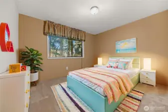 Upstairs bedroom #2 - Virtually staged