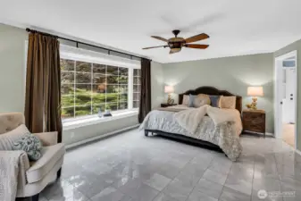 Main floor primary suite