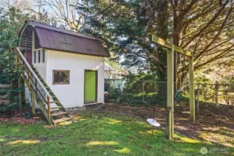 Garden shed.